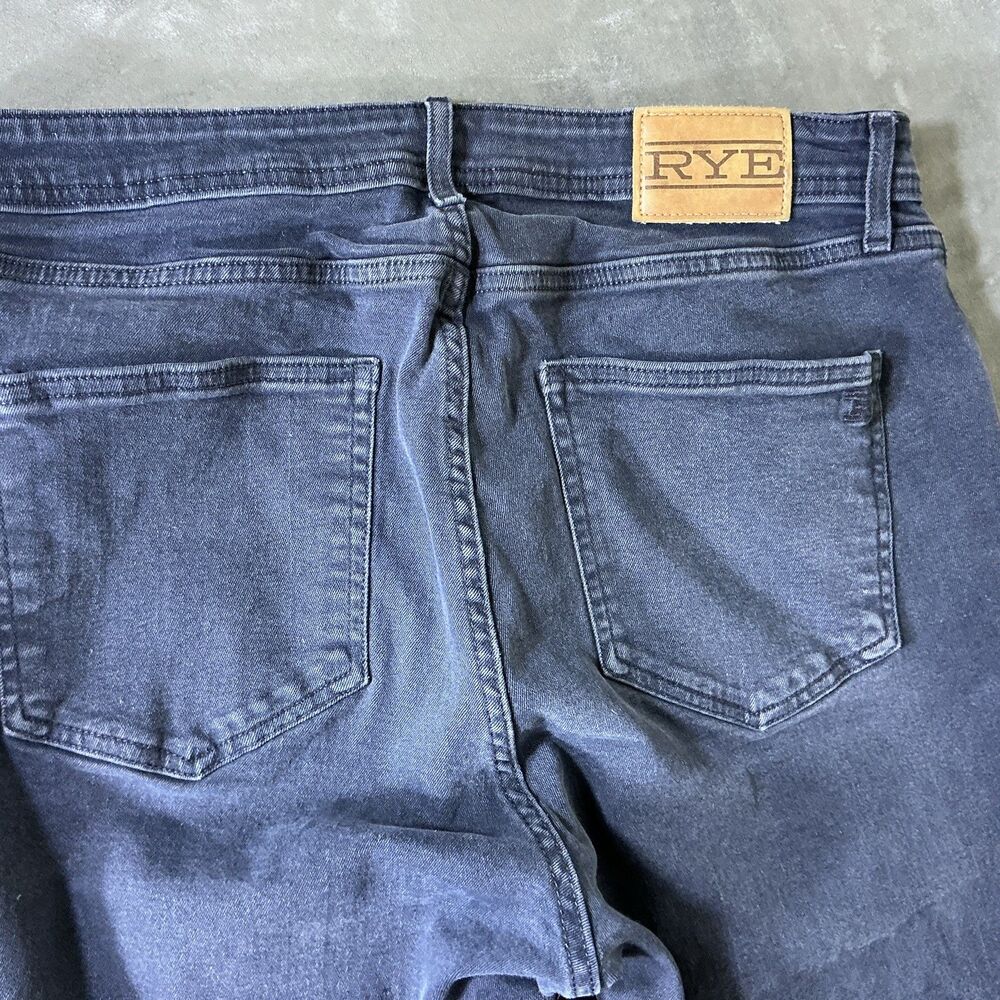 RYE Buchanan 36x28 Men’s Athletic Fit Jeans Dark Blue Straight Leg